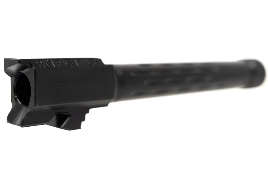 Faxon Firearms Faxon Match Series Flame Fluted Threaded Barrel for G17 Gen 5 9mm Nitride